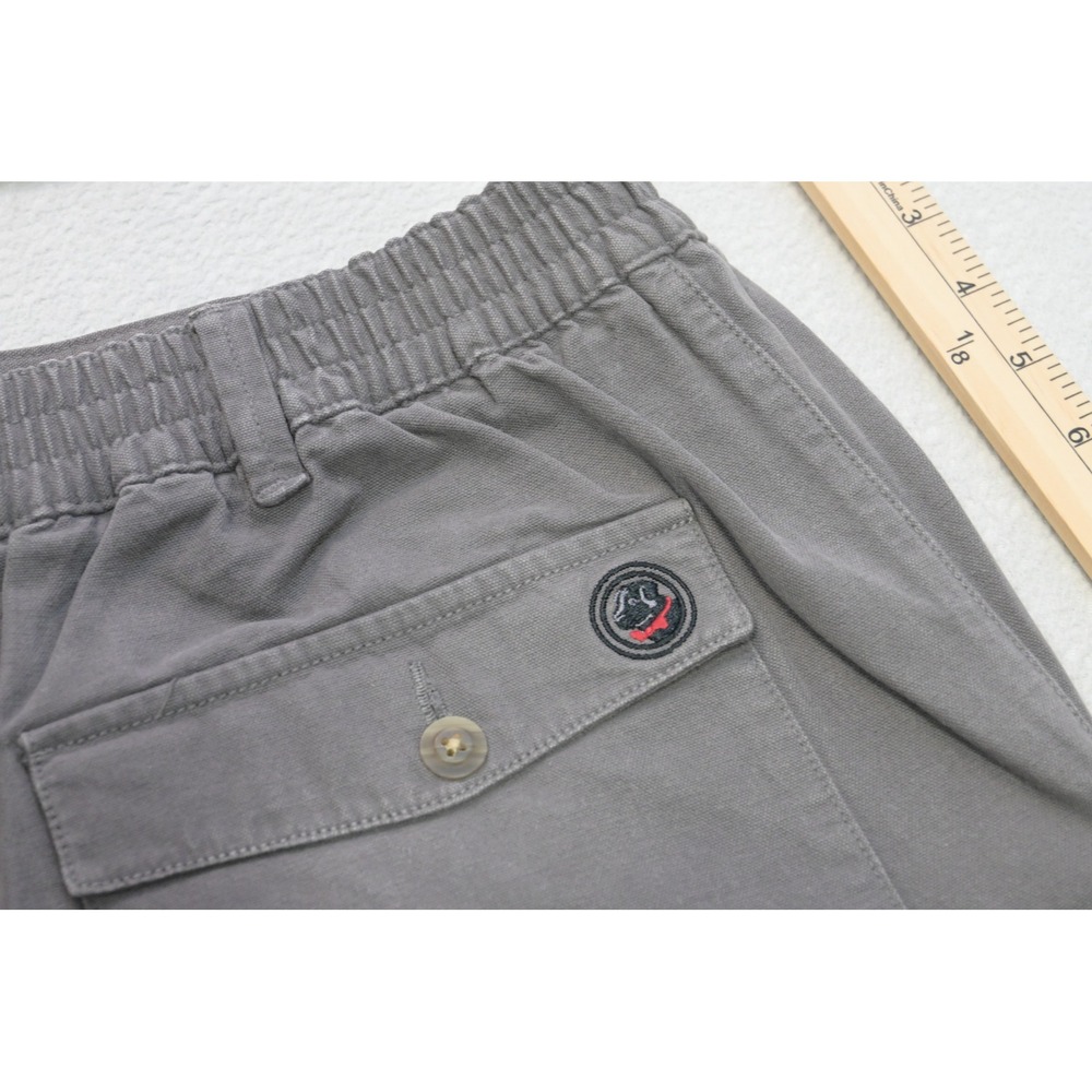 Southern Proper PC Short Mens Large Grey Elastic Waist Canvas Casual Excellent